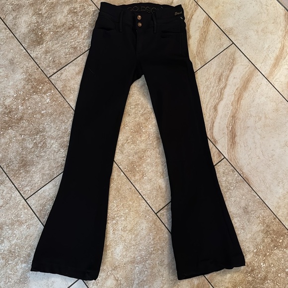 Goldsign Black High Rise Jeans with Smooth Finish - Picture 12 of 15